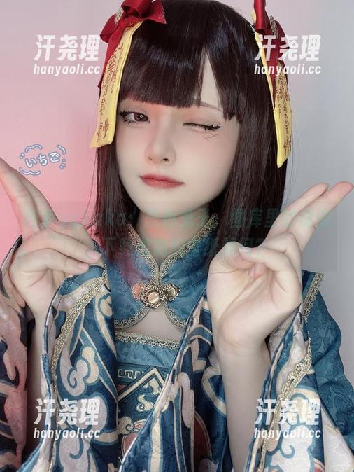 屿鱼yukako：蓝色兔子，图库里的偶像，下载做我的壁纸如何？